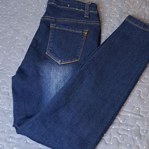 JVINI distressed skinny jeans size 9 - Picture 1 of 8